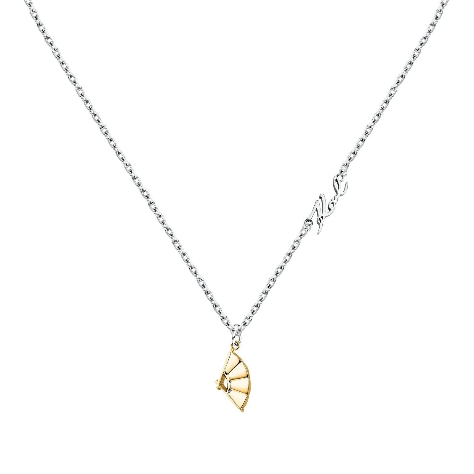 KARL LAGERFELD Charms Necklace from Gold-Plated and Silver Stainless Steel KLAYD07 - 