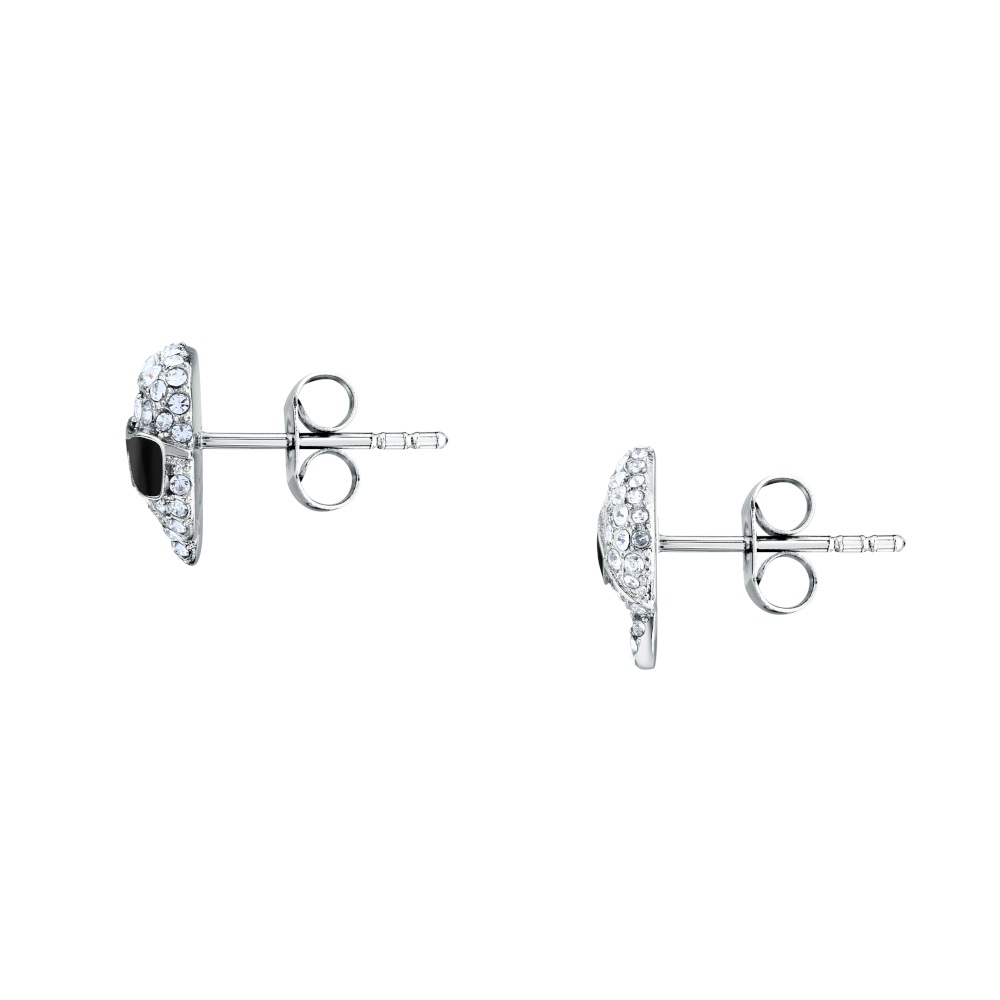 KARL LAGERFELD Charms Full-Stone Earrings from Stainless Steel with Zircon Stones KLAYD20 - 