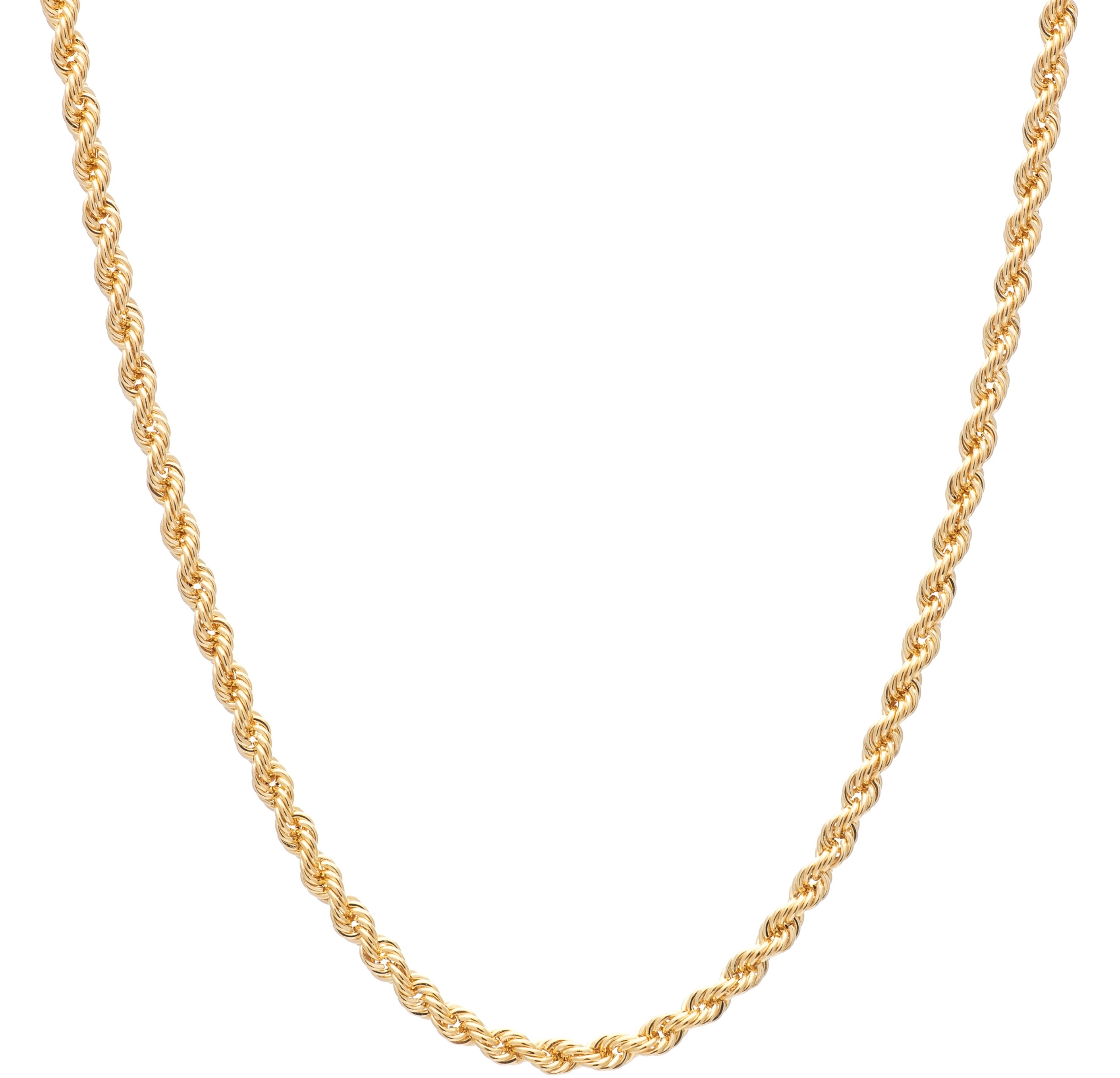 CHAIN for the Neck Kordoni Hollow K14 45cm Yellow Gold KOR102-45 - 1