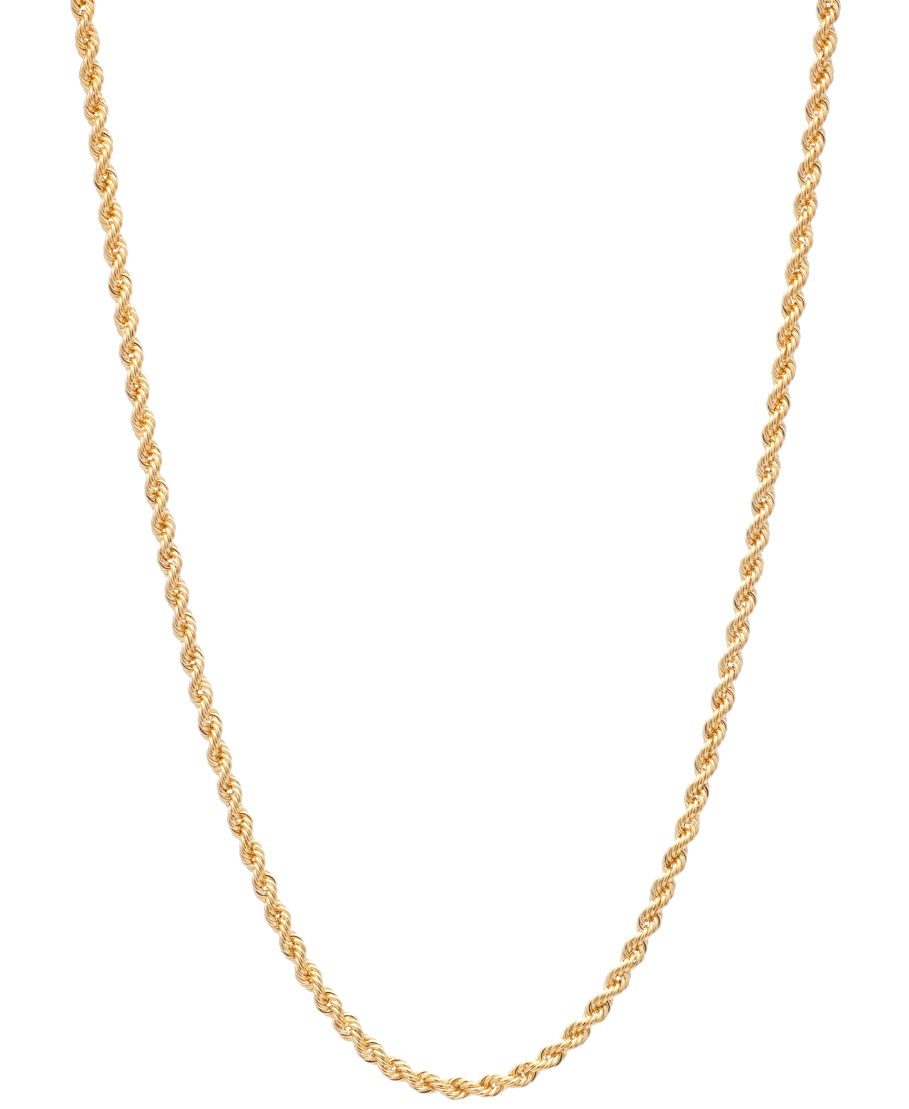 CHAIN for the Neck Kordoni Hollow K14 45cm Yellow Gold KOR102-45 - 2