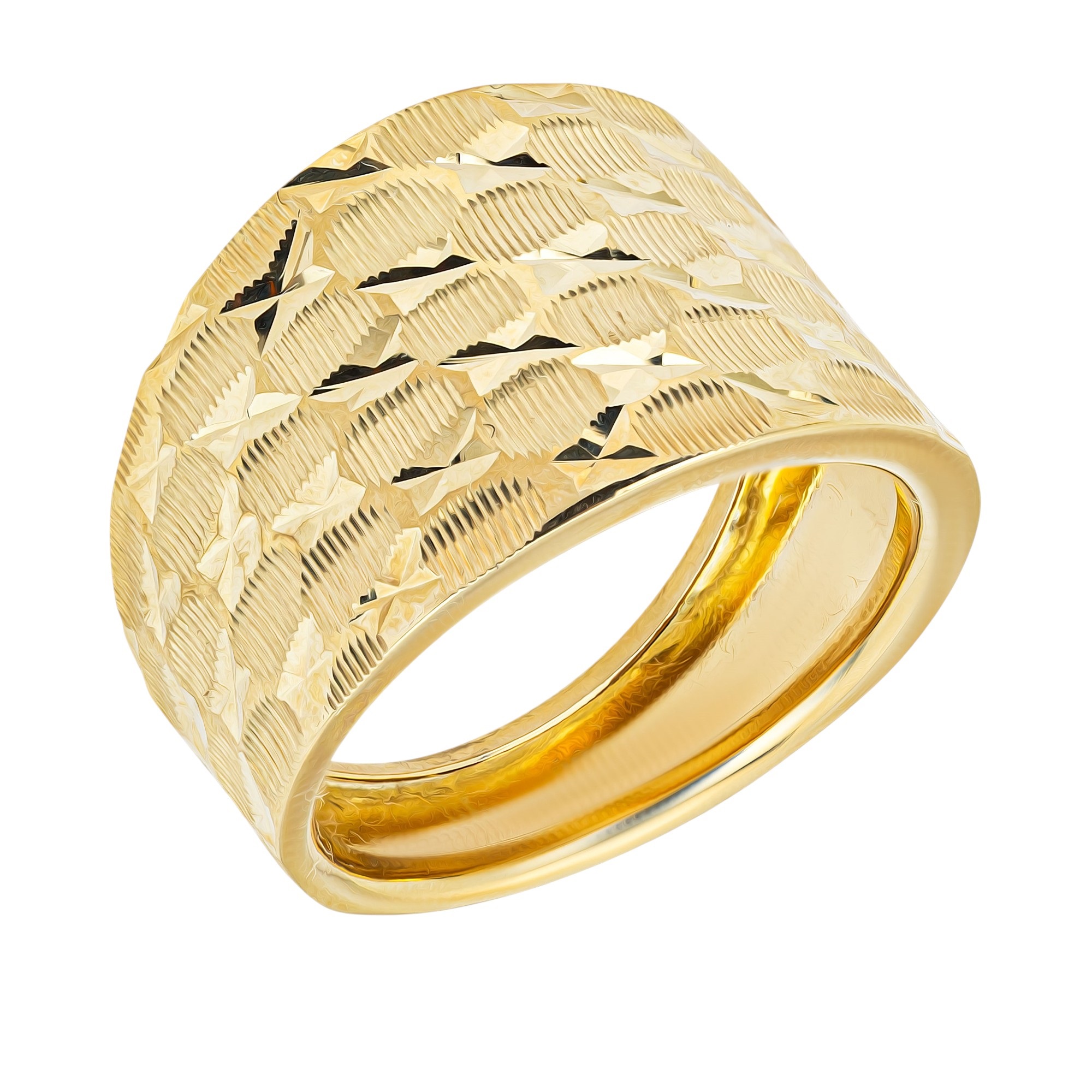 RING SENZIO Collection K14 Yellow Gold R09171 - 