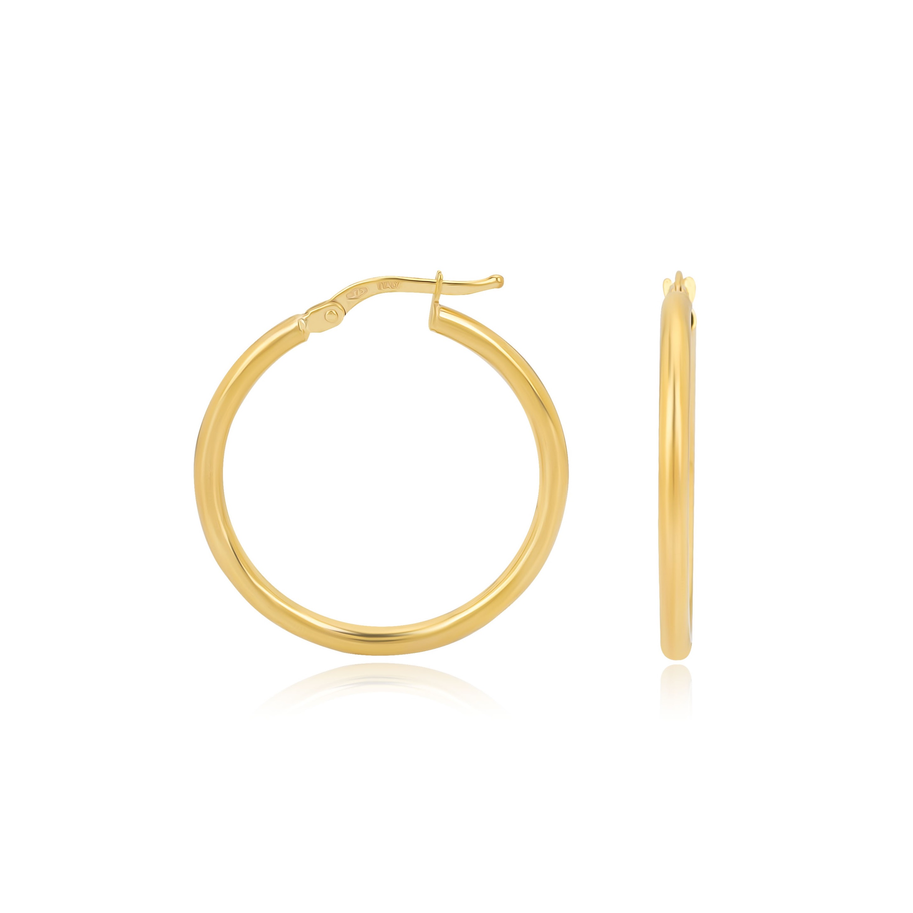 EARRINGS Hoops SENZIO Collection K9 Yellow Gold ER09325 - 