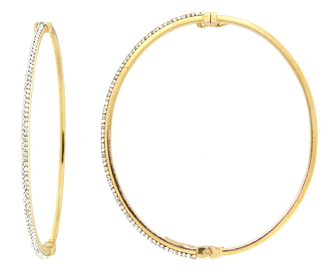 ΒΡΑΧΙΟΛΙ SENZIO Collection Κίτρινο Χρυσό Κ14 με Πέτρες Ζιργκόν KX001 - 