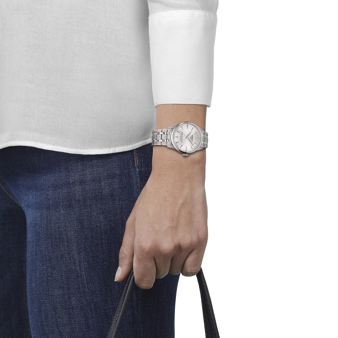 TISSOT Chemin Des Tourelles Powermatic 80 Lady 34mm Silver Stainless Steel Bracelet T139.207.11.031.00 - 4