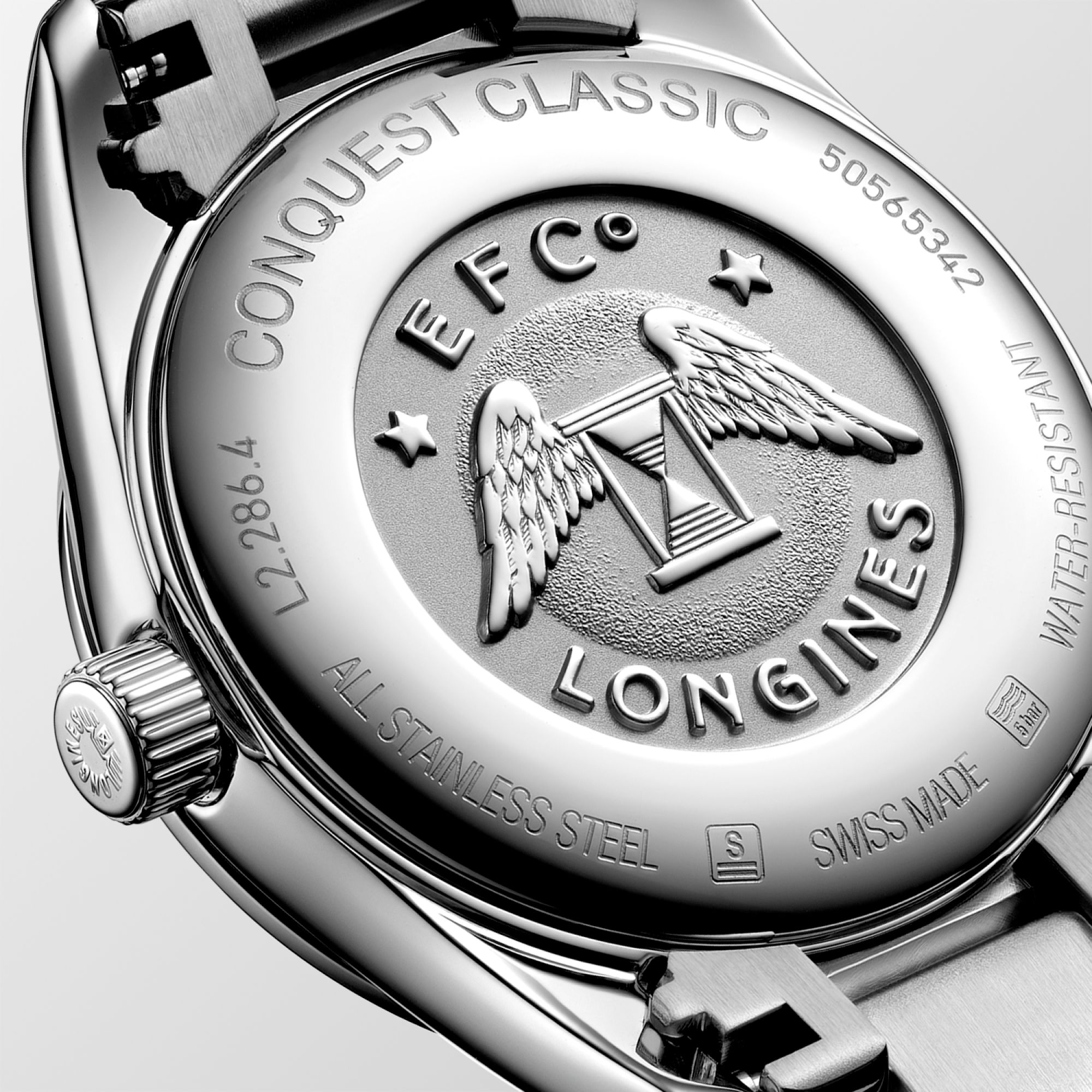 LONGINES Conquest Classic Silver Dial 29.5mm Silver Stainless Steel Bracelet L22864726 - 