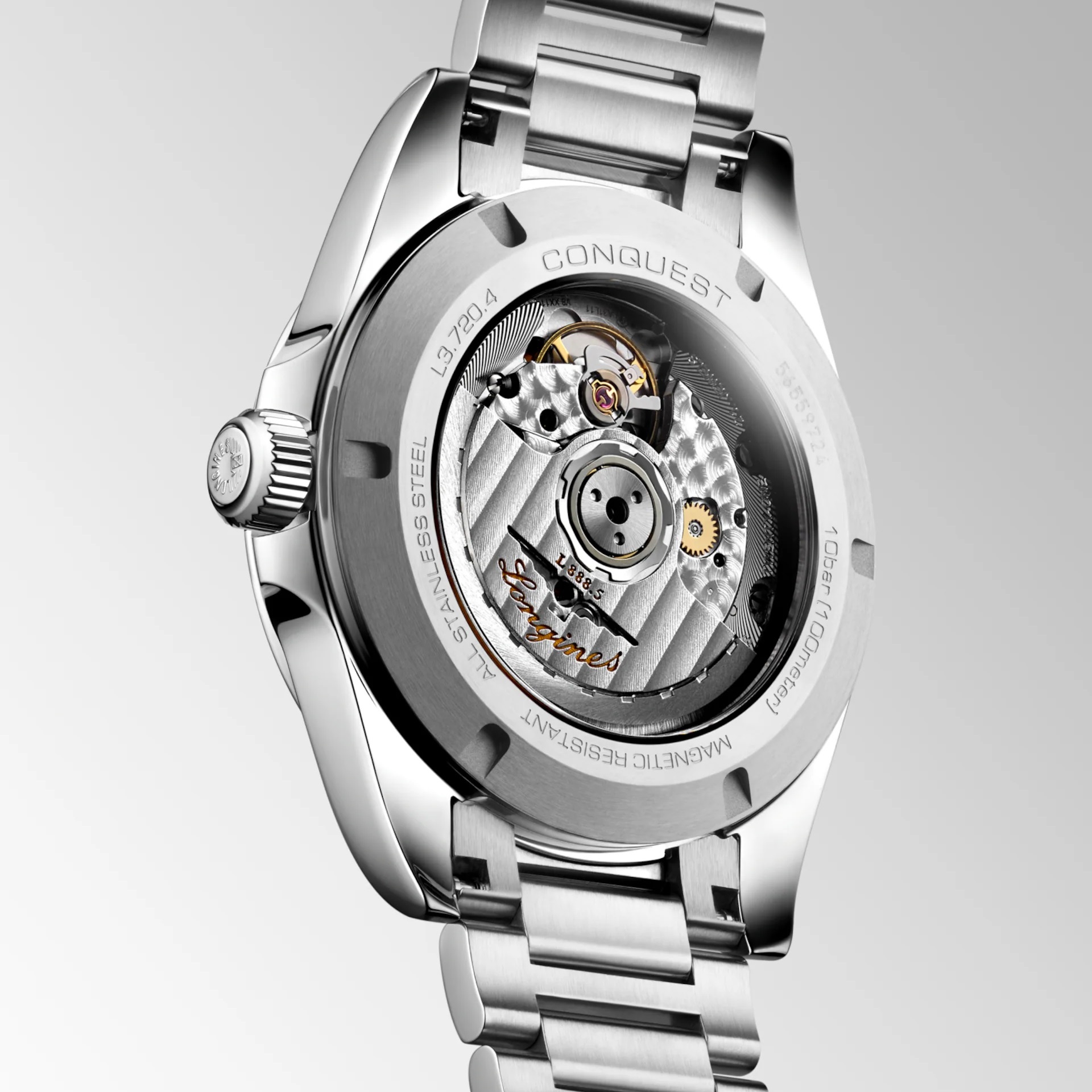 LONGINES Conquest Automatic Sunray Blue Dial 38mm Silver Stainless Steel Bracelet L37204926 - 