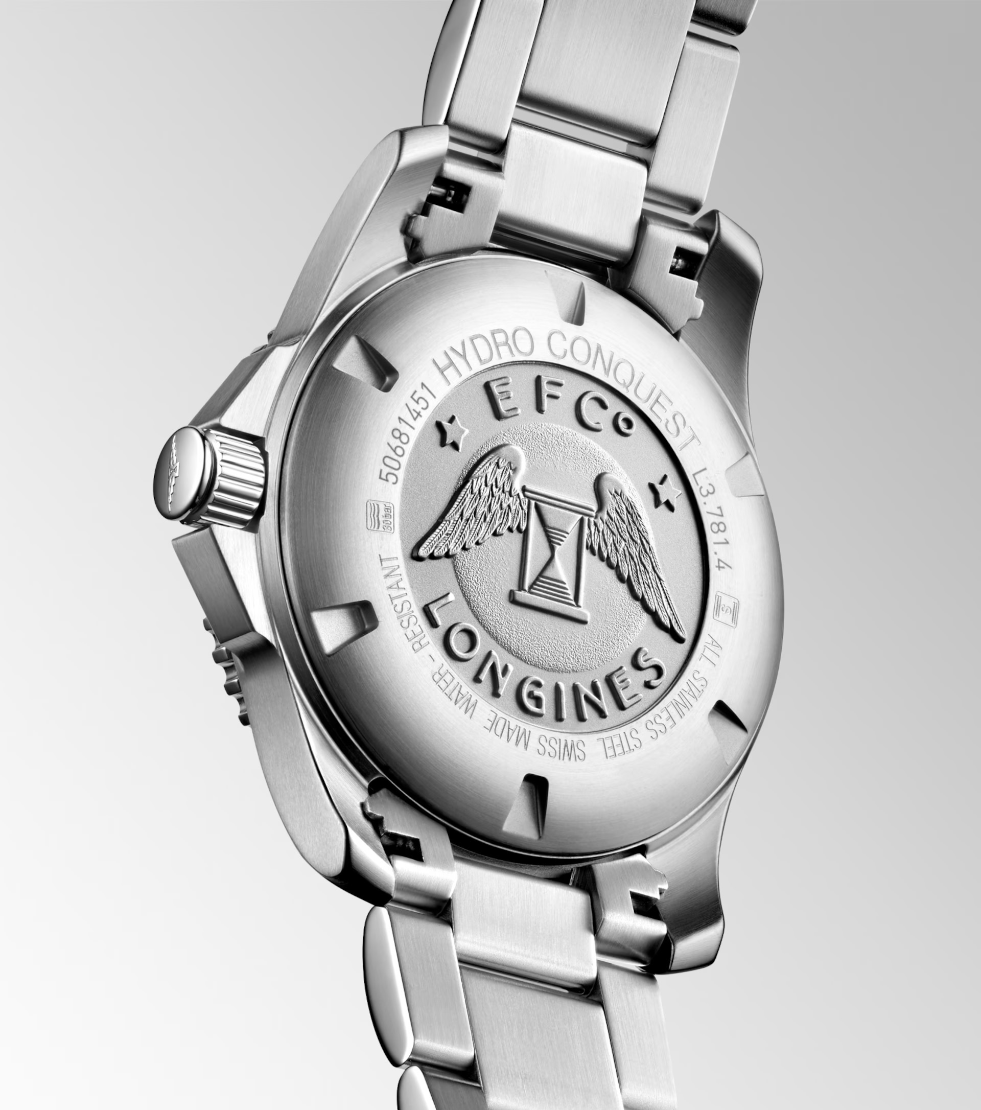 LONGINES HydroConquest Ceramic Automatic 41mm Silver Stainless Steel Bracelet L37814056 - 3