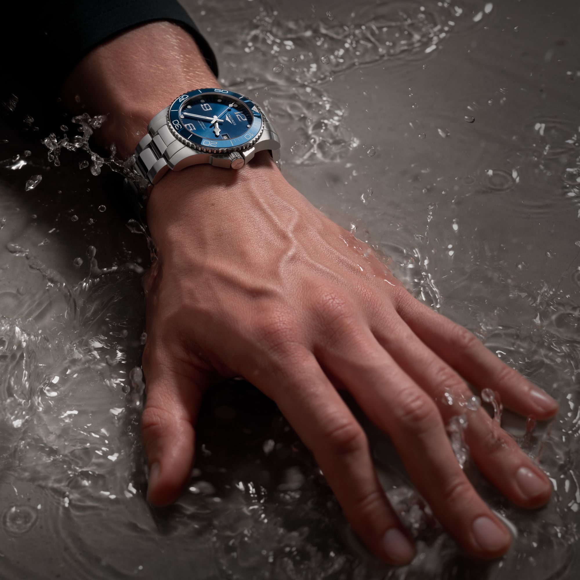 LONGINES Hydro Conquest Ceramic Automatic 41mm Silver Stainless Steel Bracelet L37814966 - 5