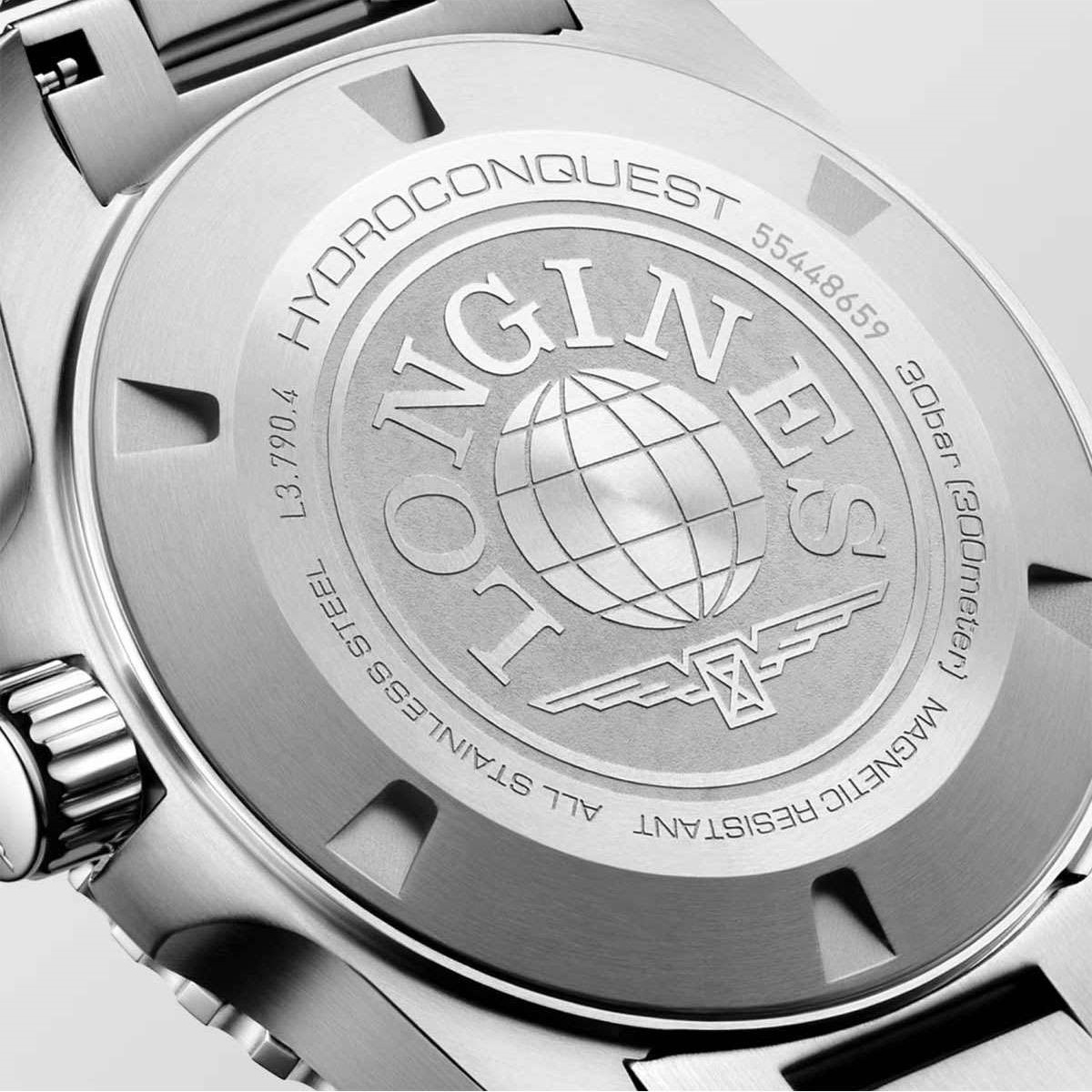 LONGINES HydroConquest GMT Ceramic Automatic Green Dial 41mm Silver Stainless Steel Bracelet L37904066 - 5
