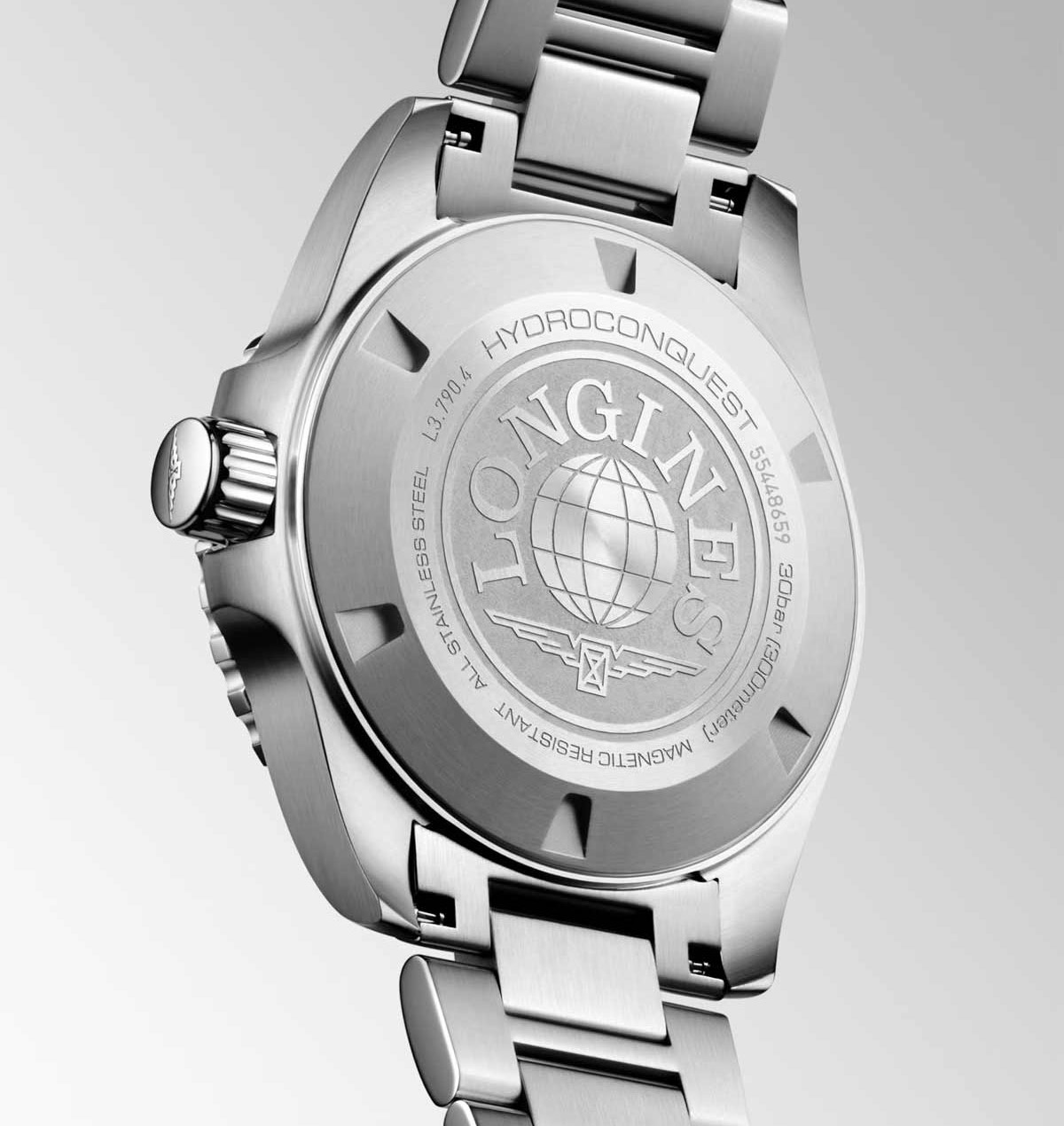 LONGINES HydroConquest GMT Ceramic Automatic Green Dial 41mm Silver Stainless Steel Bracelet L37904066 - 6