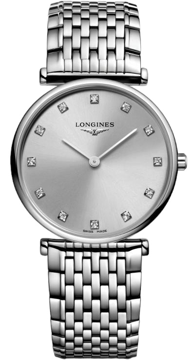 LONGINES La Grande Classique Diamonds 29mm Silver Stainless Steel Bracelet L45124706 - 