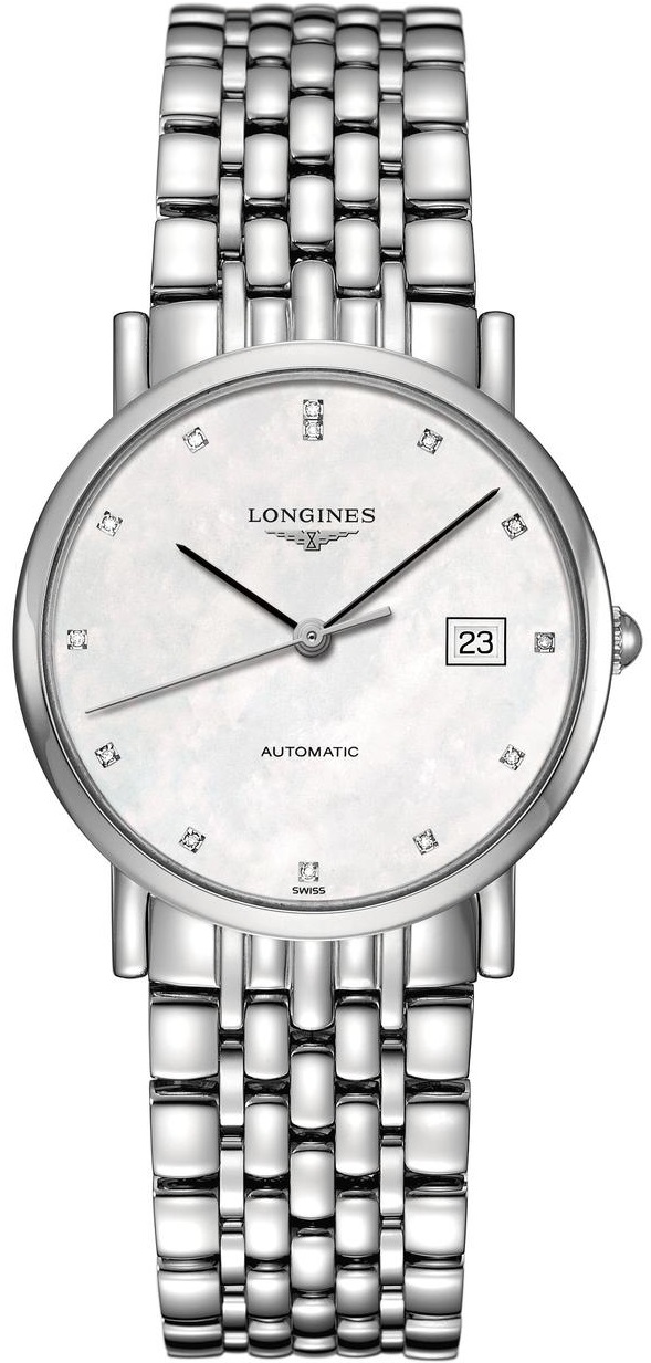 LONGINES Elegant Collection Automatic 34.5mm Silver Stainless Steel Bracelet L48094876 - 