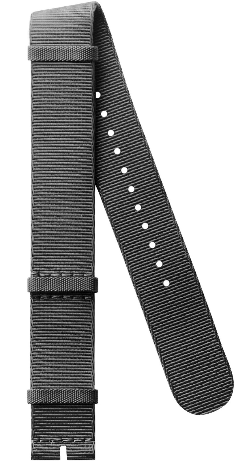 LONGINES Official Nato Strap 22mm Grey Naylon Without Buckle L682166498 - 