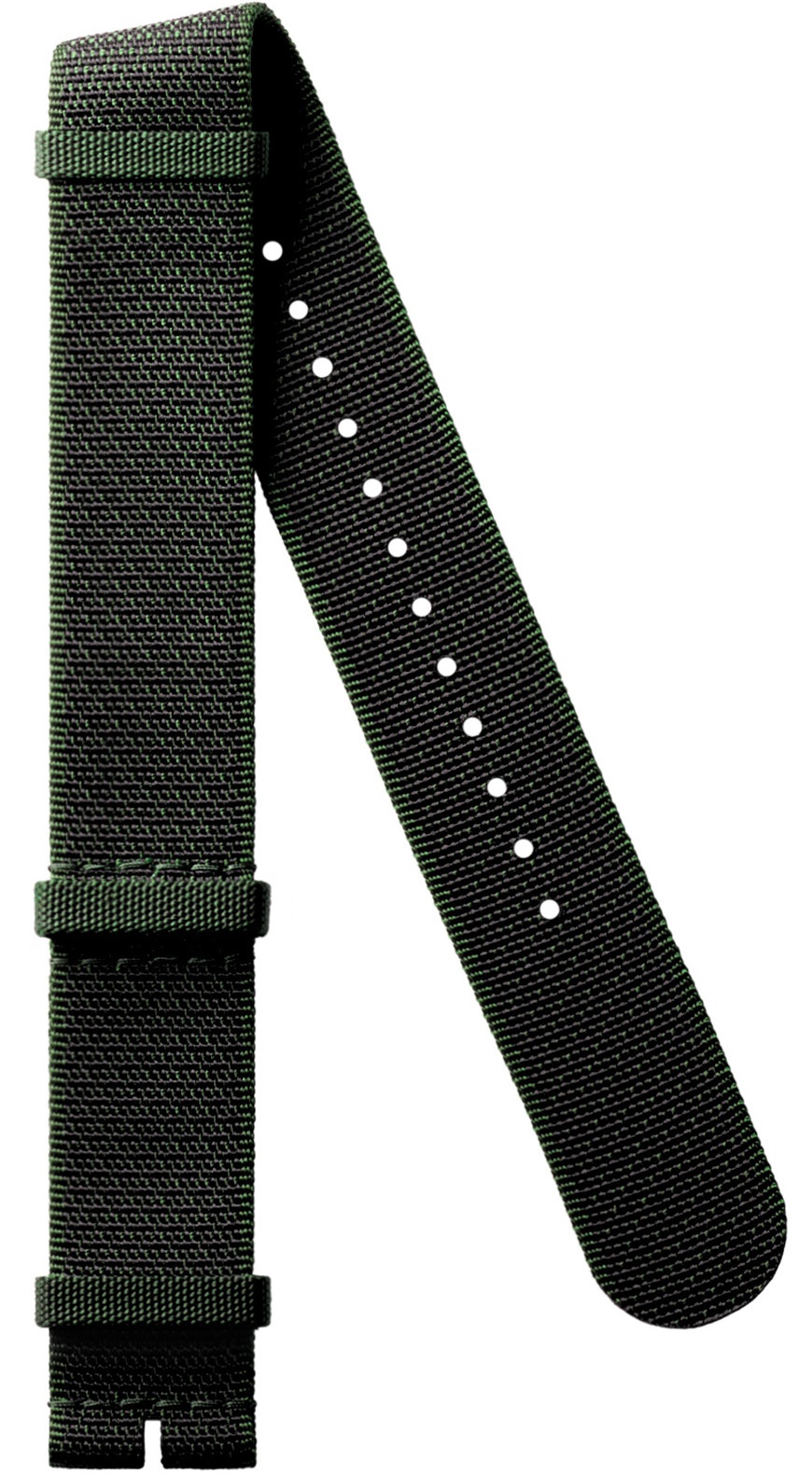 LONGINES Official Nato Strap 22mm Green Naylon Without Buckle L682168507 - 