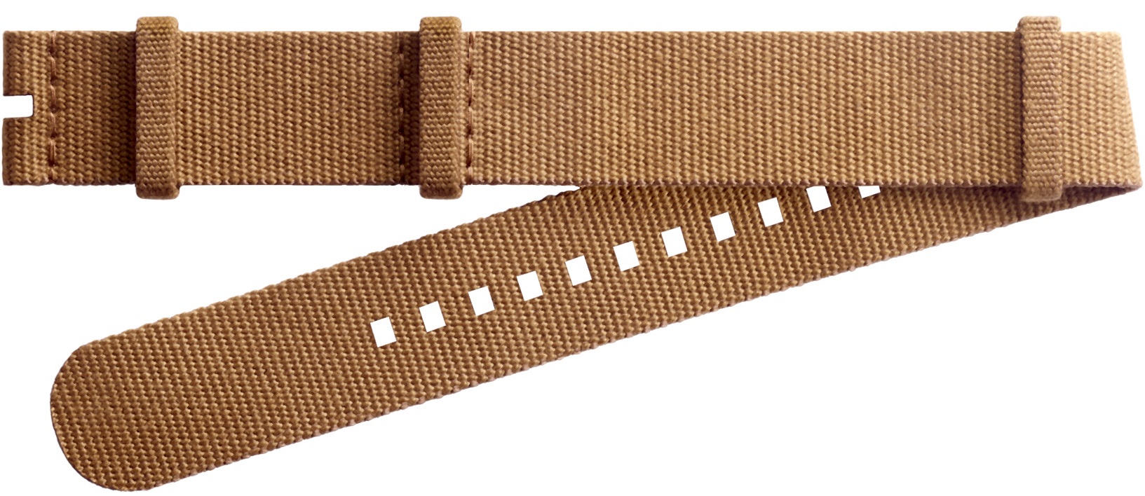 LONGINES Official Nato Strap 22mm Light Brown Naylon Without Buckle L682169709 - 