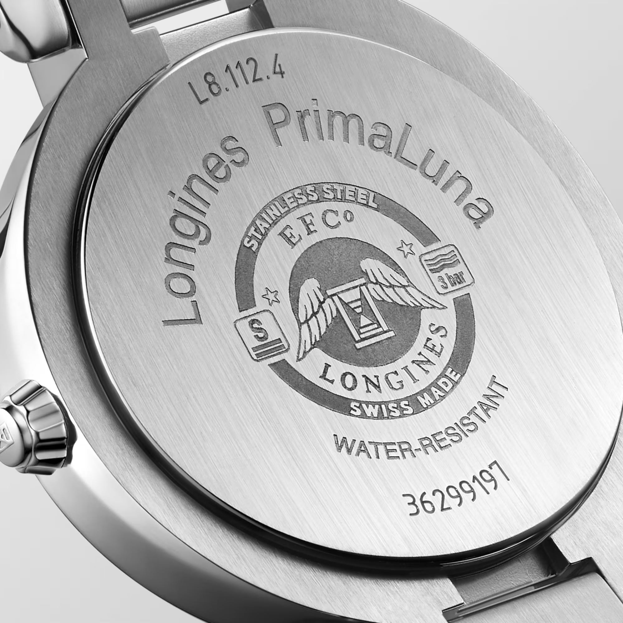 LONGINES PrimaLuna Diamonds 34mm Silver Stainless Steel Bracelet L81144876 - 4