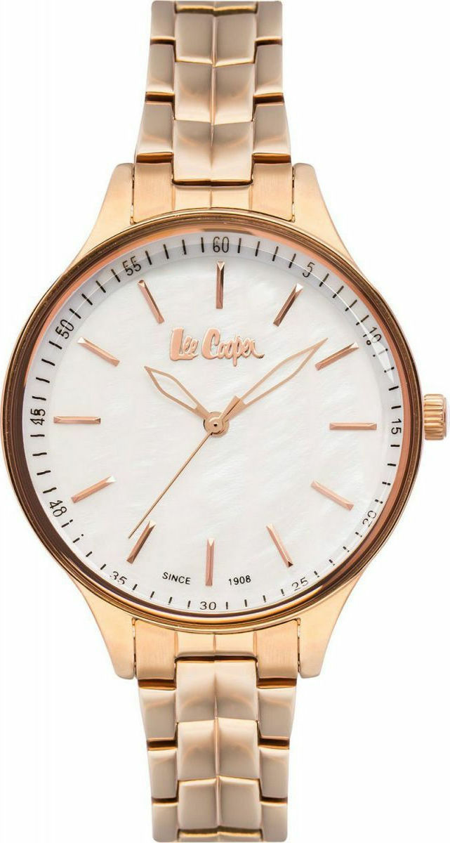 LEE COOPER Three Hands 34mm Gold Super Metal Bracelet LC06932.420