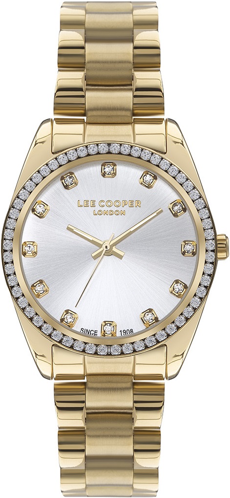 LEE COOPER 478 Ladies Silver Dial 34mm Gold Stainless Steel Bracelet LC07478.130 - 