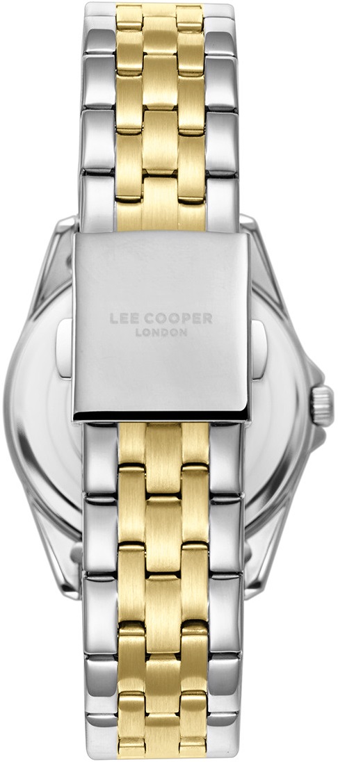 LEE COOPER Ladies White Pearl Dial 35mm Two Tone Gold Stainless Steel Bracelet LC08033.220 - 