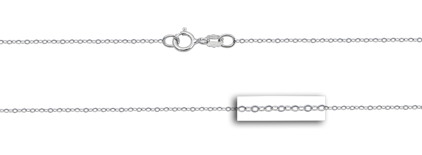 ΑΛΥΣΙΔΑ Φορτσατίνα Light Κ14 50cm Λευκό Χρυσό LF7565WH-K14.50 - 2