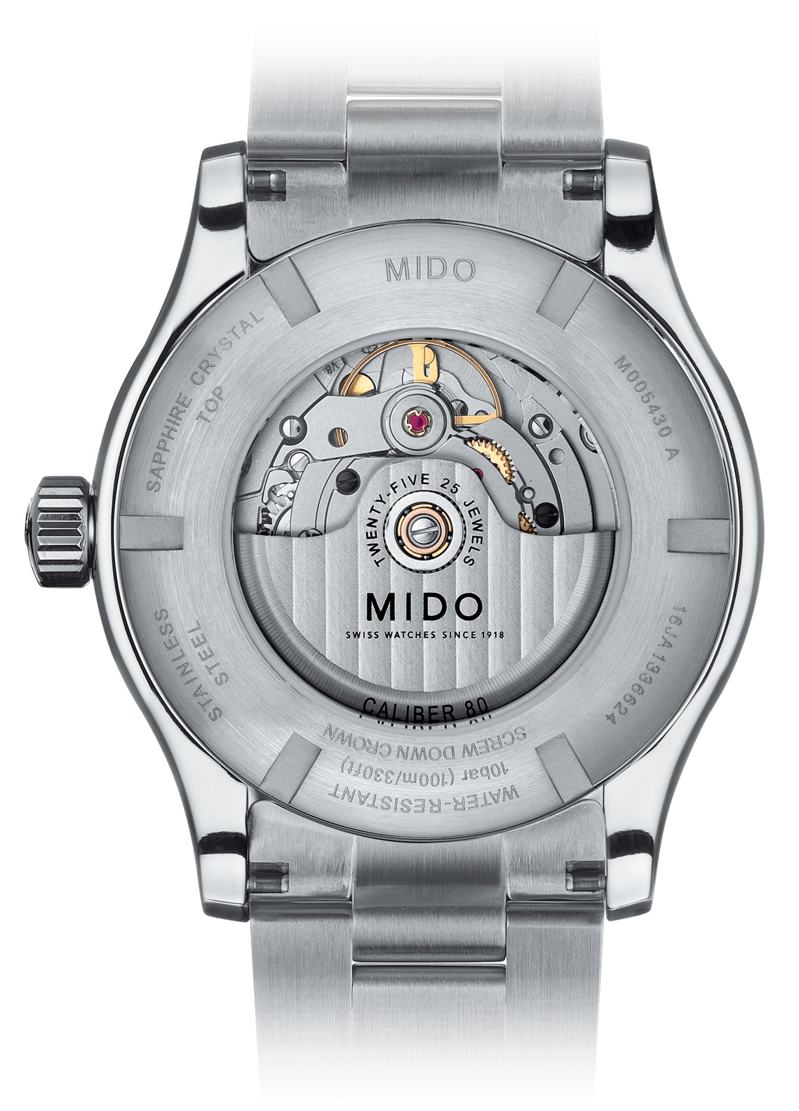 MIDO Multifort Automatic White Dial 42mm Silver Stainless Steel Bracelet M005.430.11.031.80 - 