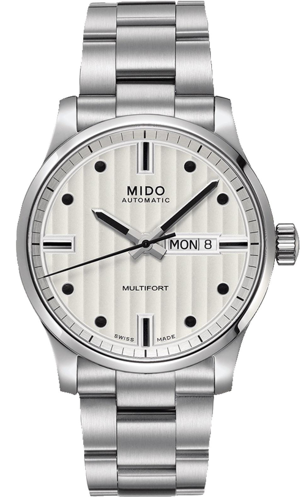 MIDO Multifort Automatic White Dial 42mm Silver Stainless Steel Bracelet M005.430.11.031.80 - 