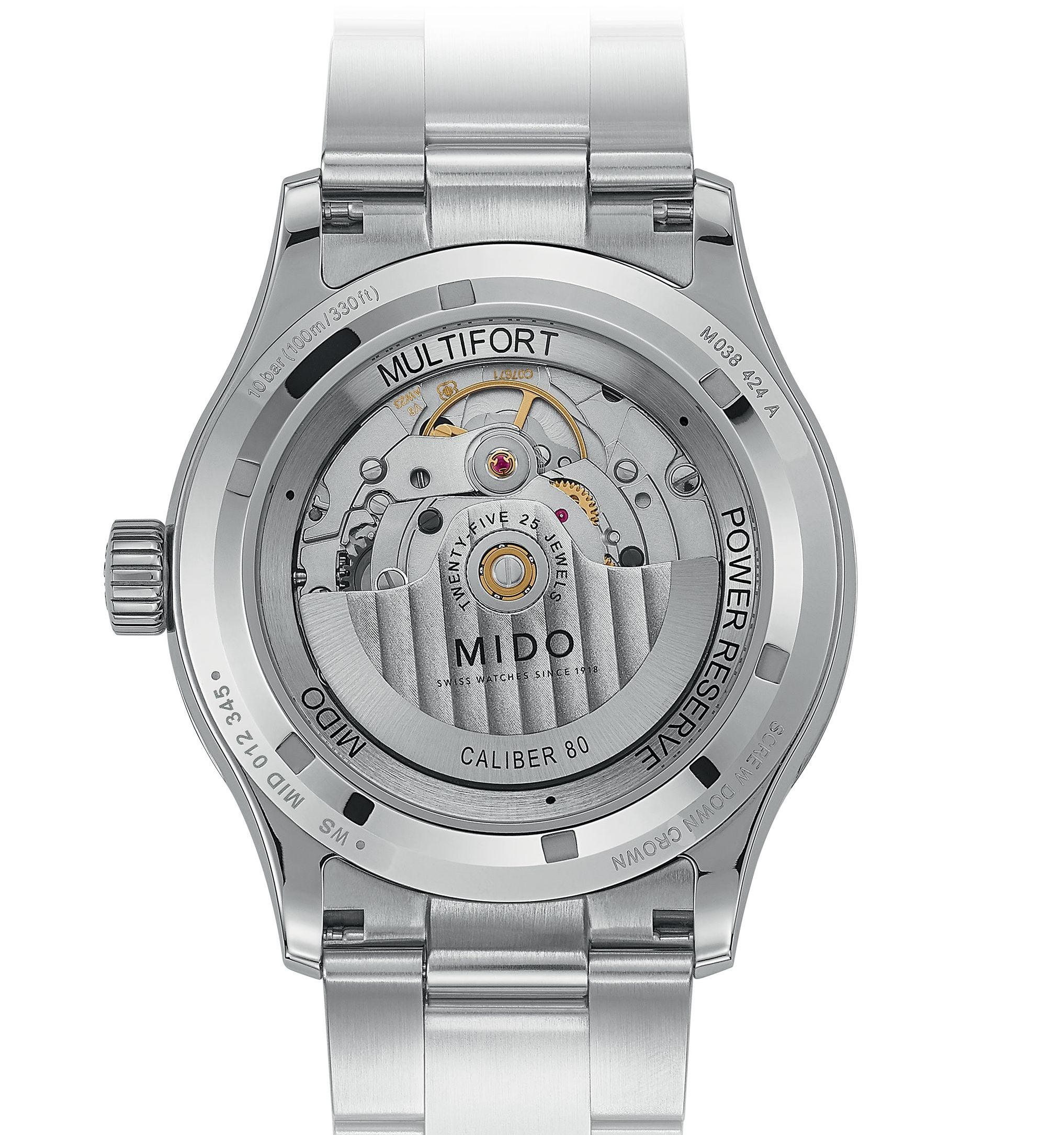 MIDO Multifort Automatic Grey Dial 42mm Silver Stainless Steel Bracelet M005.430.11.061.80 - 2