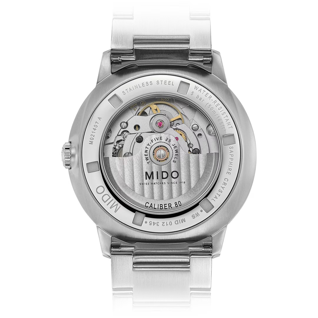 MIDO Commander Gradient See-Through Green Dial 40mm Silver Stainless Steel Bracelet M021.407.11.411.03 - 