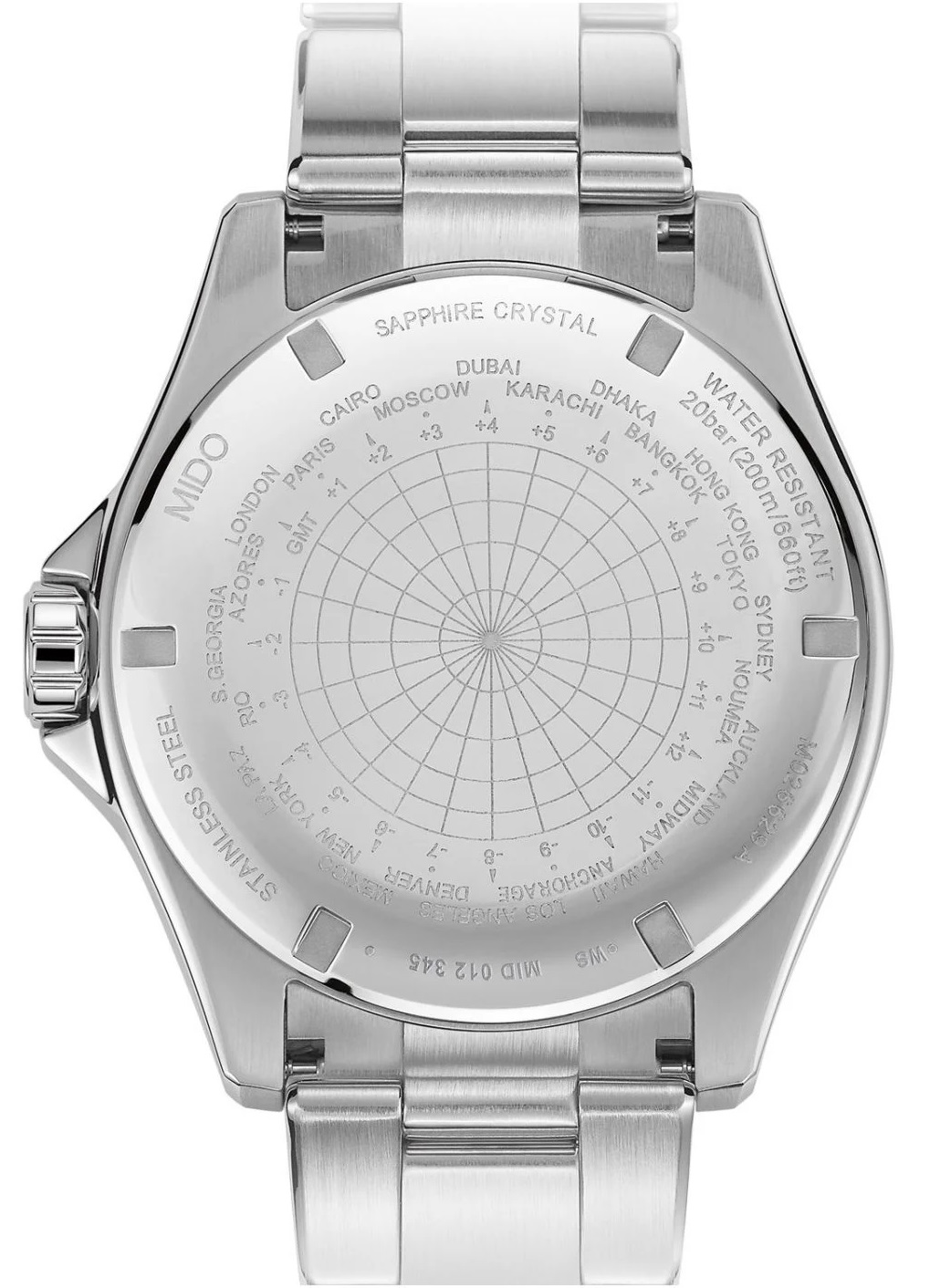 MIDO Ocean Star GMT Black Dial 44mm Silver Stainless Steel Bracelet M026.629.11.051.01 - 3