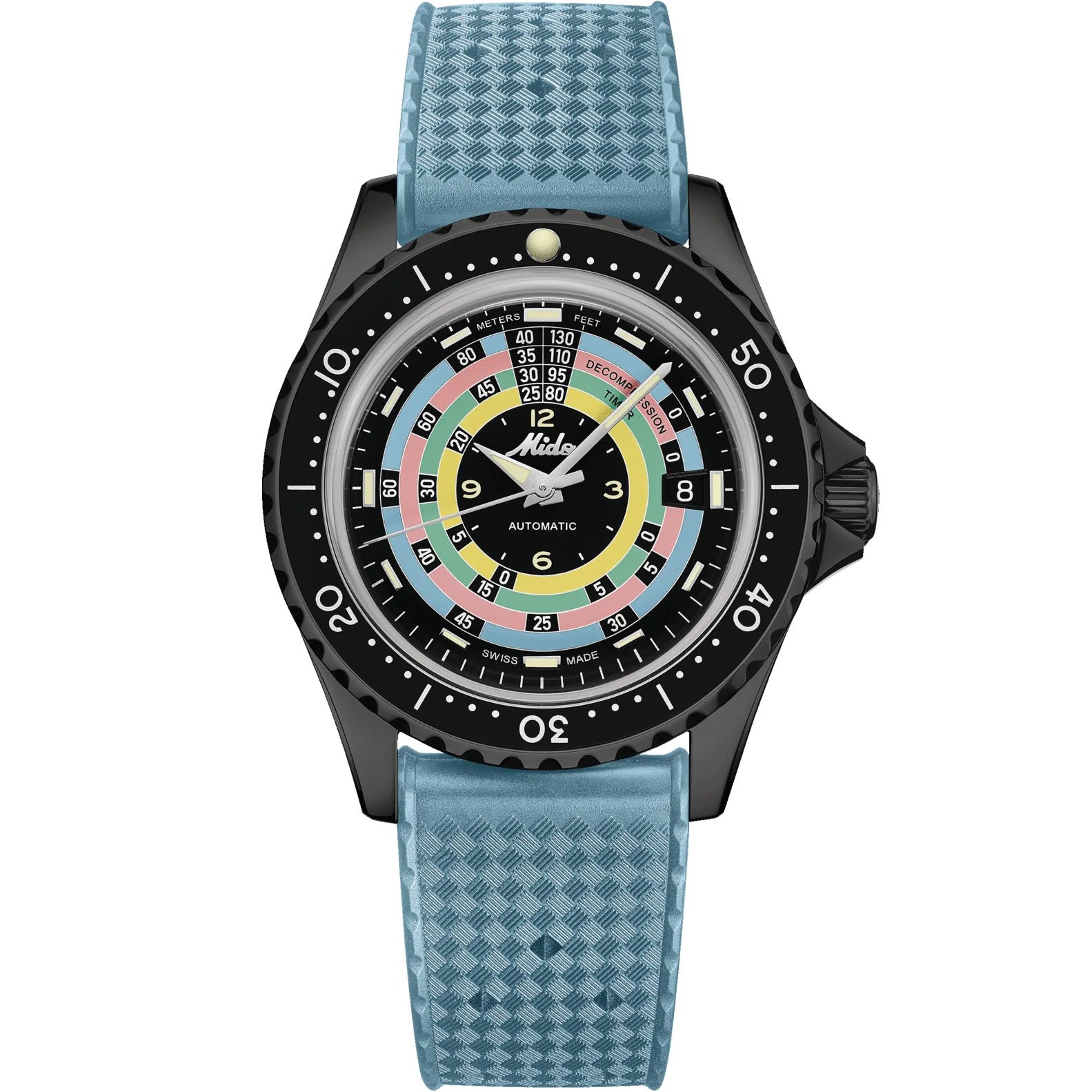 MIDO Ocean Star Decompression World Timer Automatic Limited Edition Black Dial 40.5mm Black Stainless Steel Mesh Bracelet M026.807.33.051.00 - 