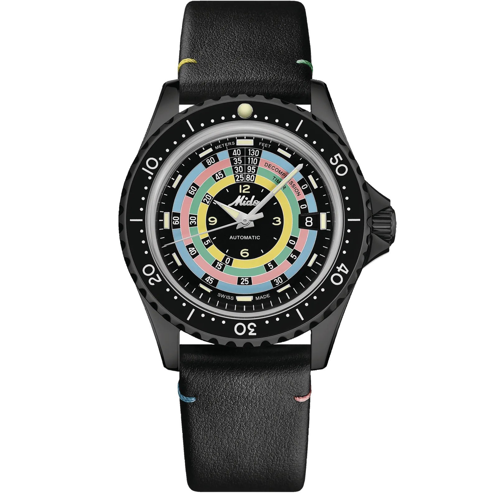 MIDO Ocean Star Decompression World Timer Automatic Limited Edition Black Dial 40.5mm Black Stainless Steel Mesh Bracelet M026.807.33.051.00 - 3