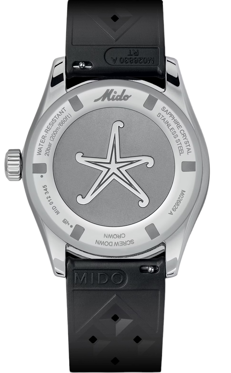 MIDO Ocean Star Decompression World Timer Black Automatic 40.5mm Silver Stainless Steel Mesh Bracelet M026.829.17.051.00 - 3