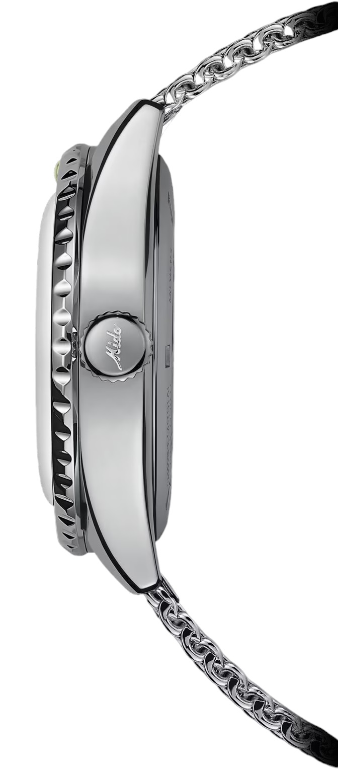 MIDO Ocean Star Decompression World Timer Black Automatic 40.5mm Silver Stainless Steel Mesh Bracelet M026.829.17.051.00 - 6