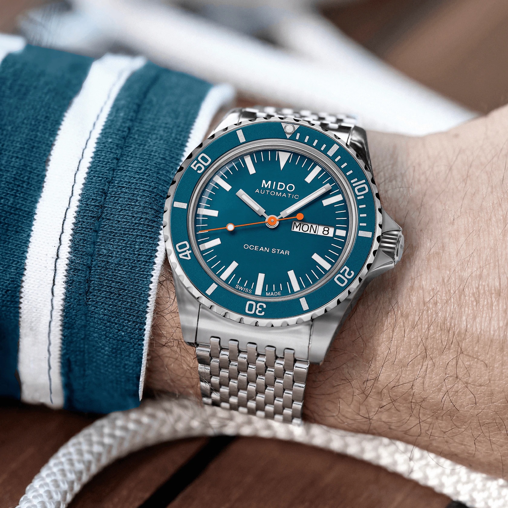 MIDO Ocean Star Tribute Gradient Special Edition Blue Dial Automatic 40.5mm Silver Stainless Steel Bracelet M026.830.11.041.00 - 