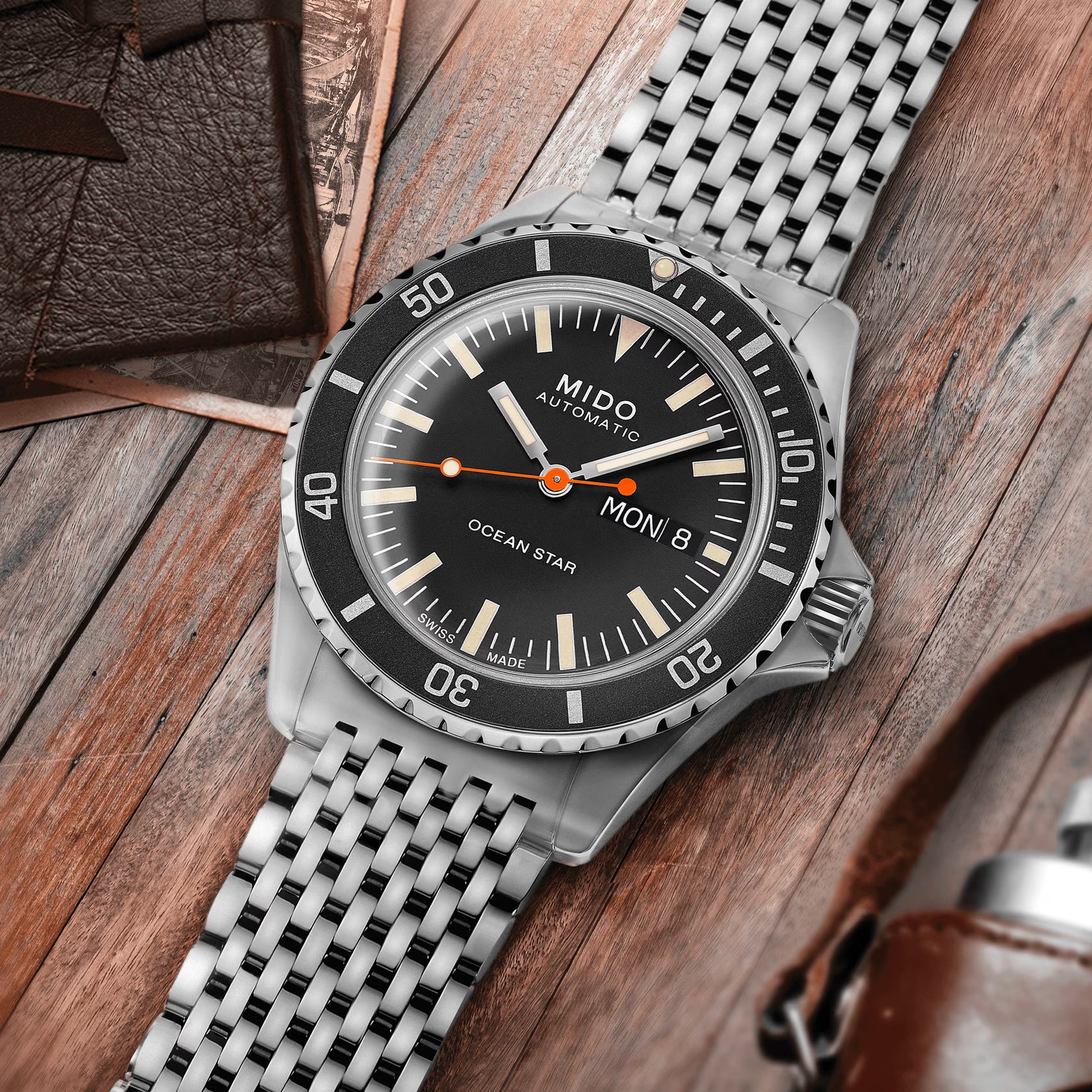MIDO Ocean Star Tribute Gradient Special Edition Black Dial Automatic 40.5mm Silver Stainless Steel Bracelet M026.830.11.051.00 - 7