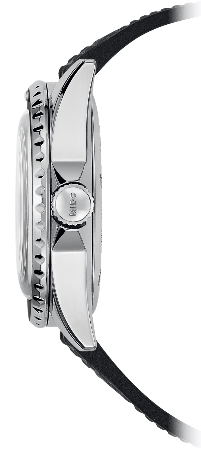MIDO Ocean Star Tribute Red Gradient Dial Automatic 40.5mm Silver Stainless Steel Black Rubber Strap M026.830.17.421.00 - 3