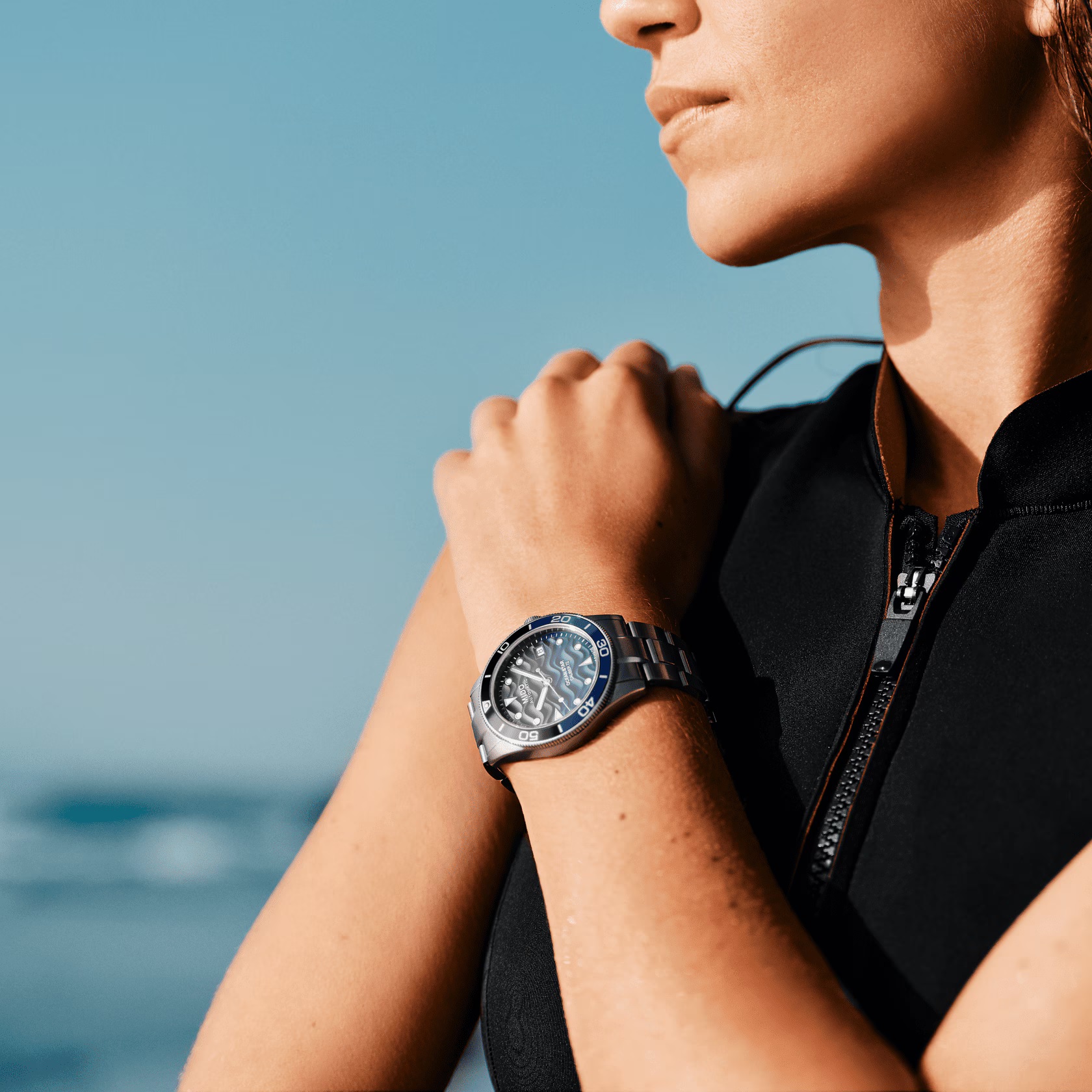 MIDO Ocean Star 39 Blue Gradient Dial Automatic 39mm Silver Stainless Steel Bracelet M026.907.11.041.00 - 5