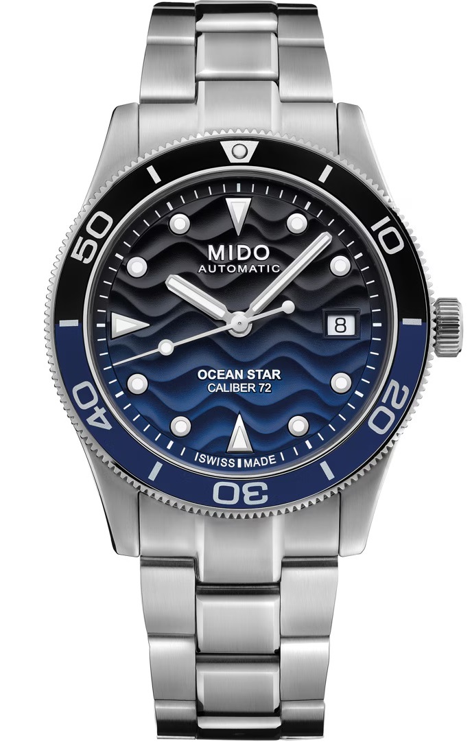 MIDO Ocean Star 39 Blue Gradient Dial Automatic 39mm Silver Stainless Steel Bracelet M026.907.11.041.00 - 