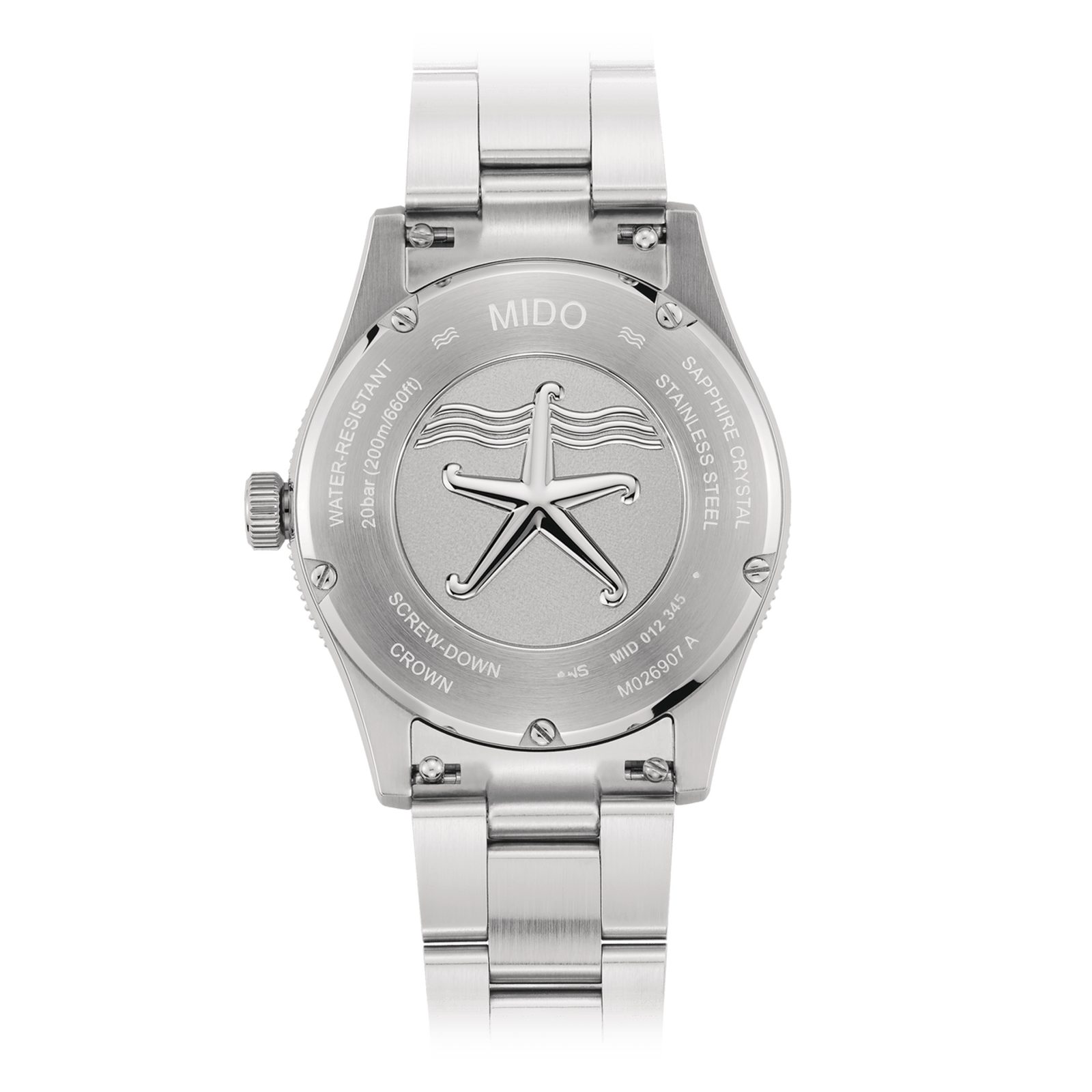 MIDO Ocean Star 39 Champagne Dial Automatic 39mm Silver Stainless Steel Bracelet M026.907.21.021.00 - 3