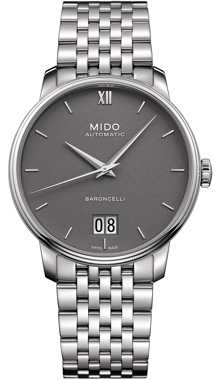 MIDO Baroncelli Big Date Automatic 40mm Silver Stainless Steel Bracelet M027.426.11.088.00 - 1