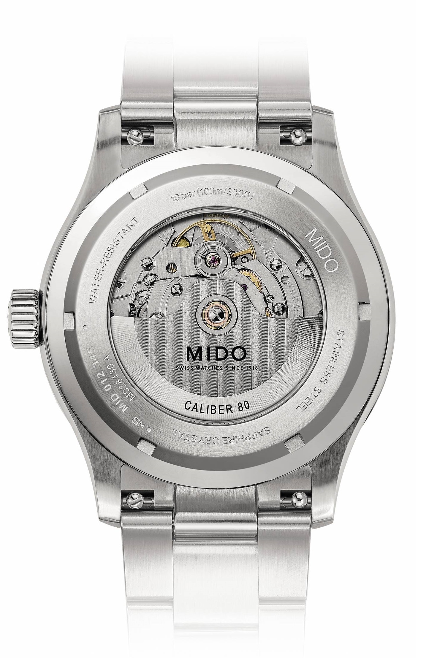 MIDO Multifort M Freeze Blue Gradient Dial 42mm Silver Stainless Steel Bracelet M038.430.11.041.00 - 