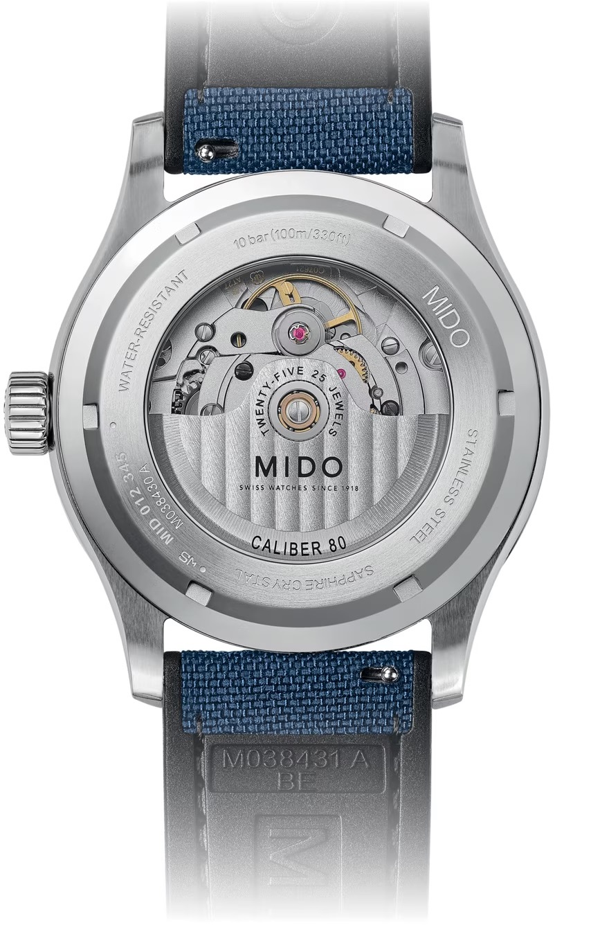 MIDO Multifort M Blue Dial 42mm Silver Stainless Steel Blue Fabric Strap M038.430.17.041.00 - 3