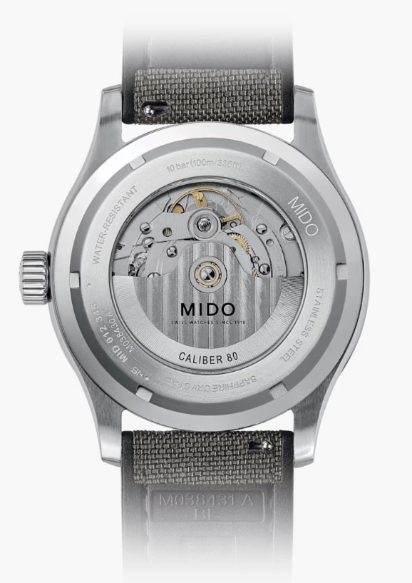 MIDO Multifort M Grey Gradient Dial 42mm Silver Stainless Steel Grey Fabric Strap M038.430.17.081.00 - 