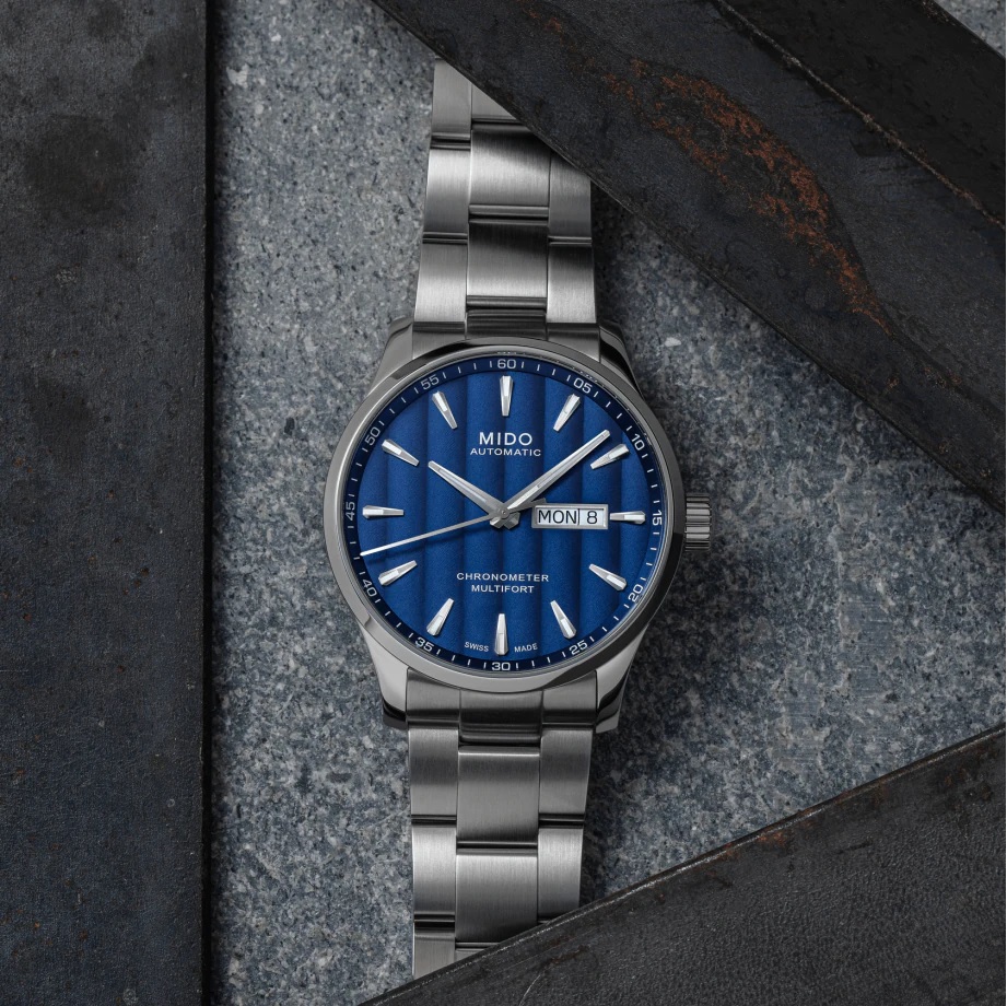 MIDO Multifort Chronometer Blue Dial Automatic 42mm Silver Stainless Steel Bracelet M038.431.11.041.00 - 3