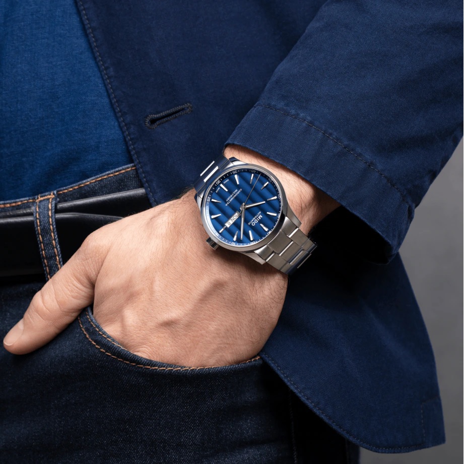 MIDO Multifort Chronometer Blue Dial Automatic 42mm Silver Stainless Steel Bracelet M038.431.11.041.00 - 5