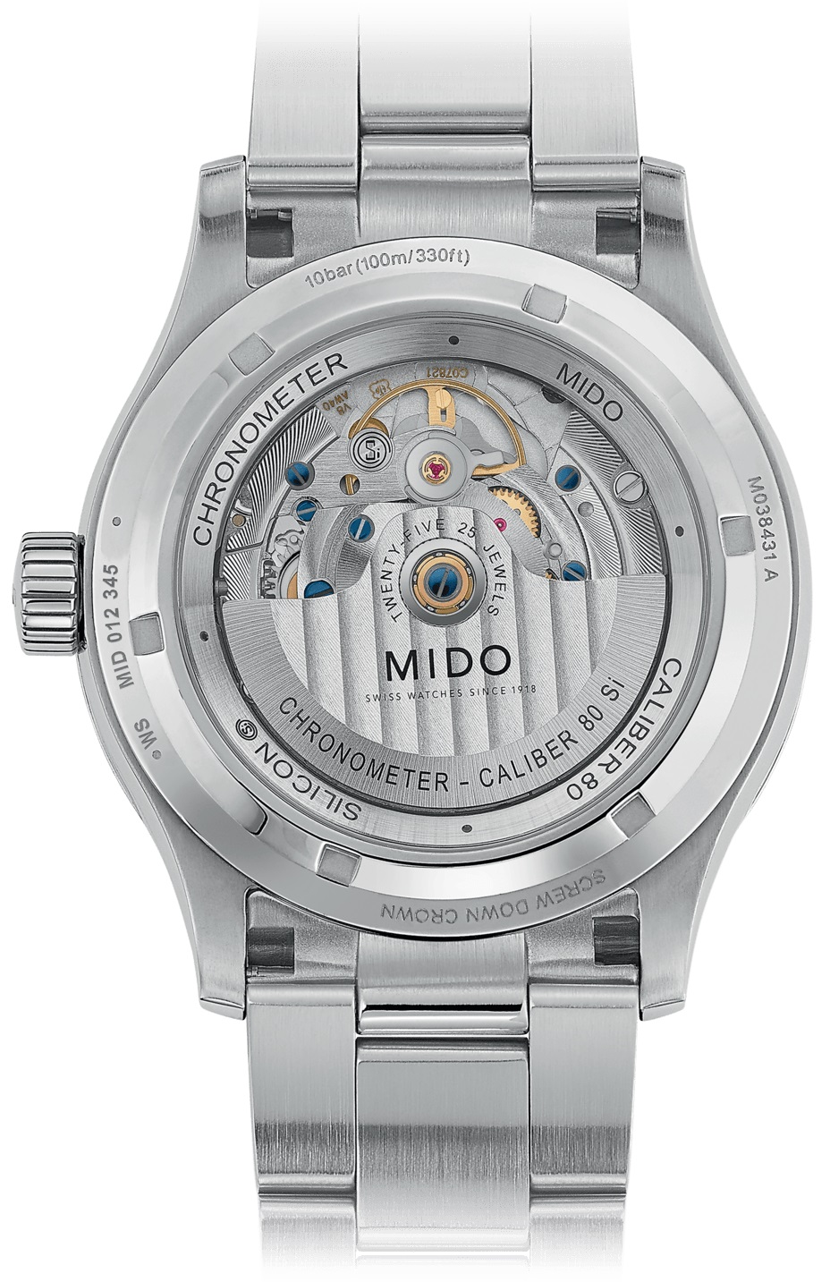 MIDO Multifort Chronometer Blue Dial Automatic 42mm Silver Stainless Steel Bracelet M038.431.11.041.00 - 