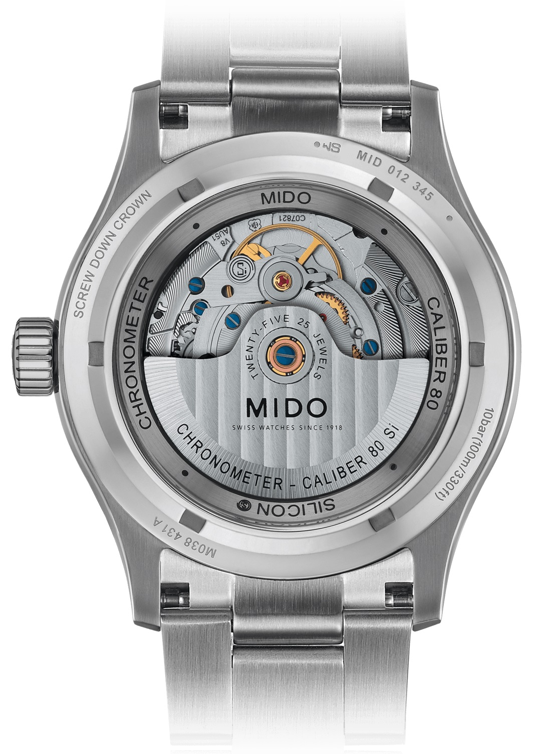 MIDO Multifort Chronometer Automatic 42mm Silver Stainless Steel Bracelet M038.431.11.061.00 - 