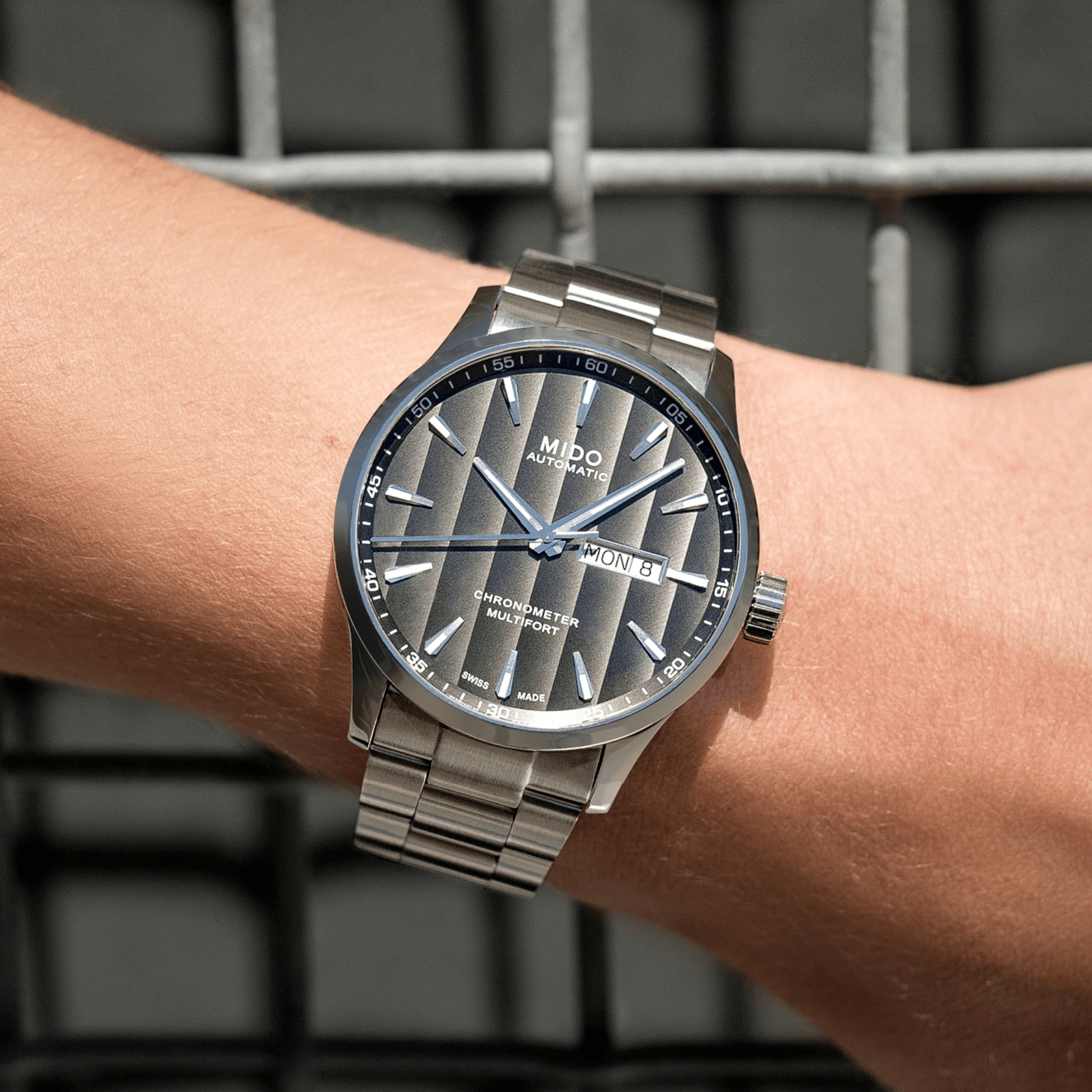 MIDO Multifort Chronometer Automatic 42mm Silver Stainless Steel Bracelet M038.431.11.061.00 - 3