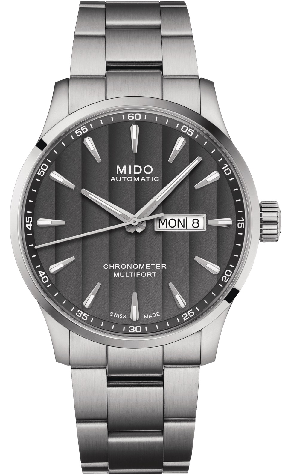 MIDO Multifort Chronometer Automatic 42mm Silver Stainless Steel Bracelet M038.431.11.061.00 - 