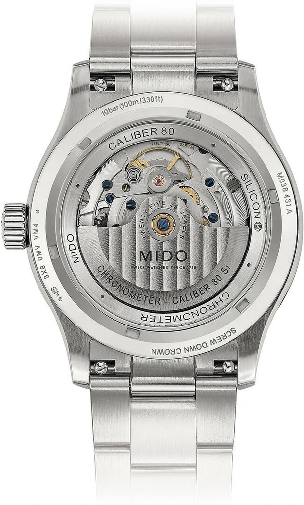 MIDO Multifort M Chronometer Automatic 42mm Silver Stainless Steel Bracelet M038.431.11.097.00 - 